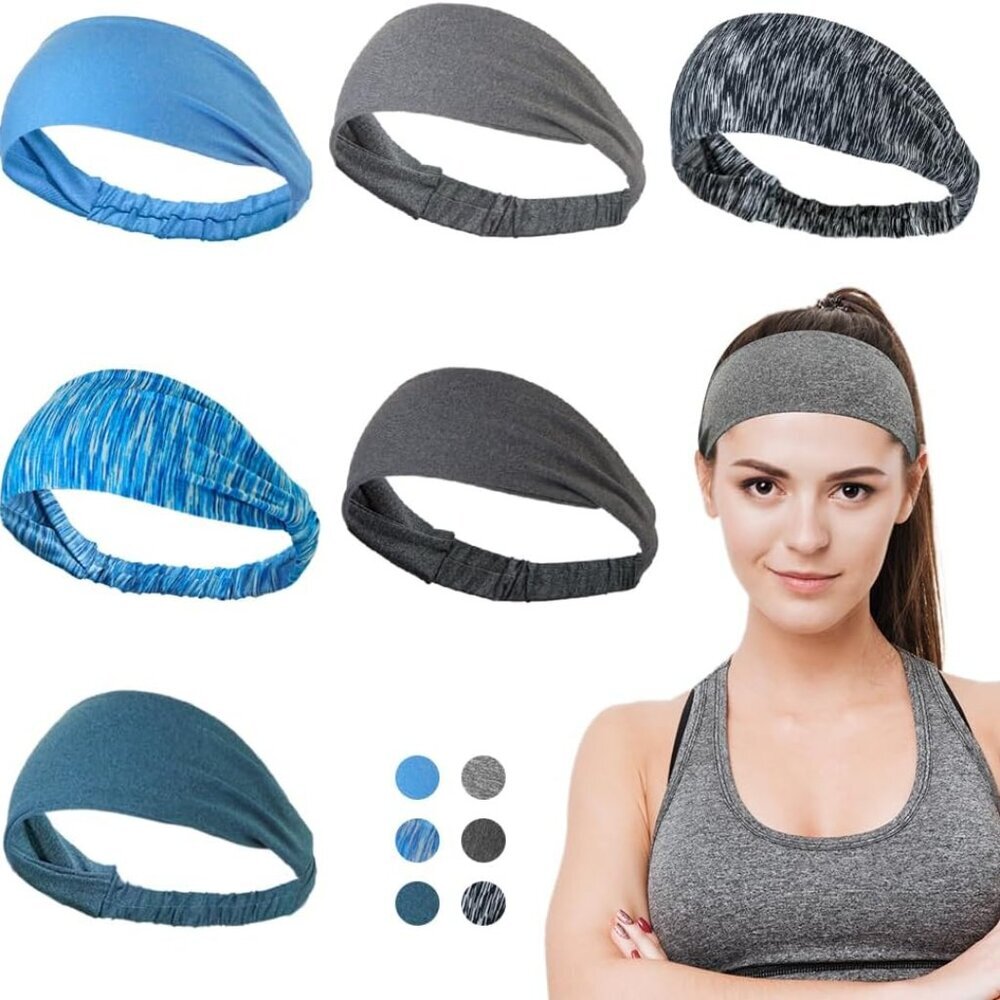 Workout Headbands for Women Athletic, Sweatbands, Sports Headbands for Exercise,